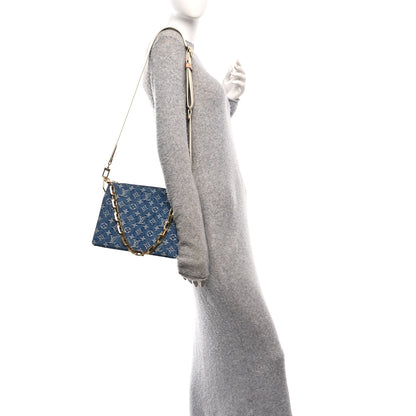 Louis Vuitton Monogram Denim Coussin PM Blue 3 of 21