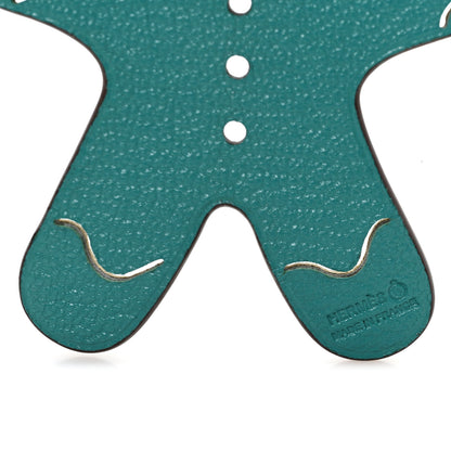Hermes Taurillon Clemence Epsom Petit H Gingerbread Bag Charm 3 of 4