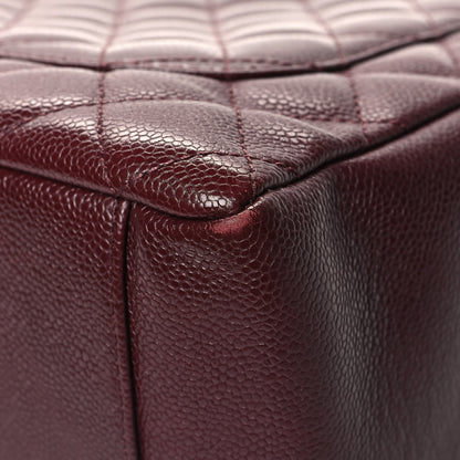 Chanel Caviar Quilted Grand Shopping Tote GST Dark Burgundy 13 of 17