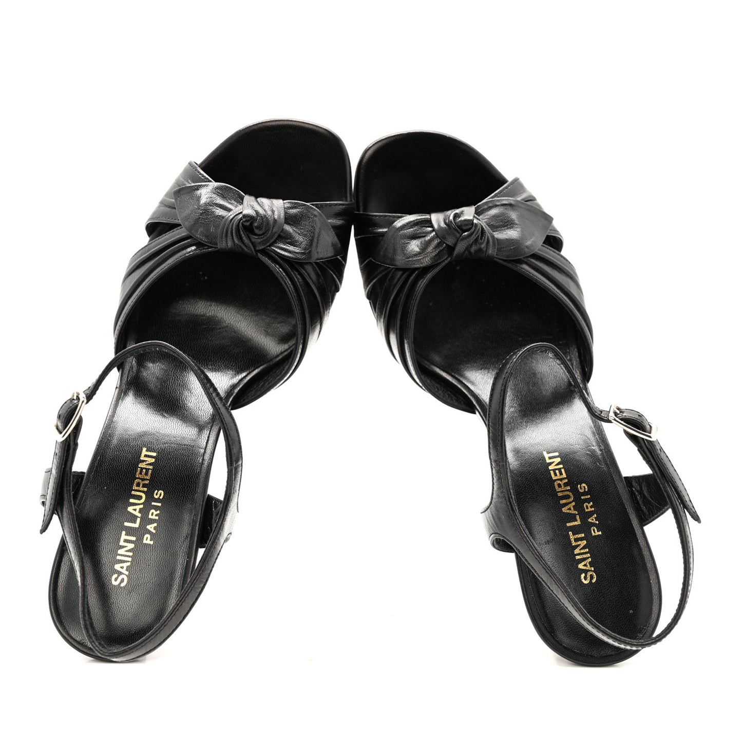 Vendome Bianca Bow Sandals 36.5 Black