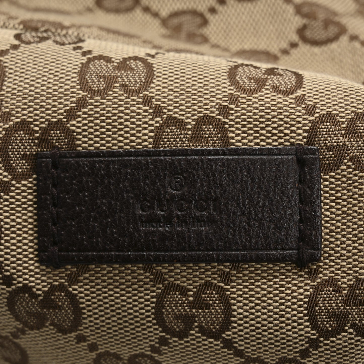 GG Monogram Web Large Collapsible Carry On Duffle Beige Brown