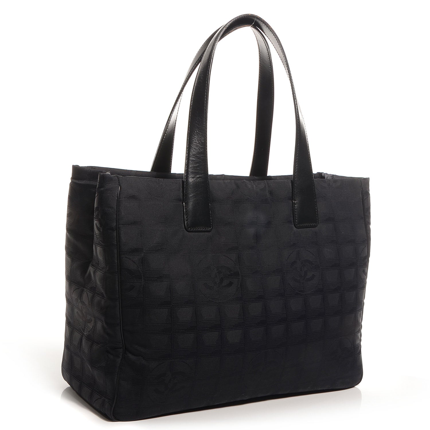 Chanel Nylon Large Travel Tote Black 3 of 8