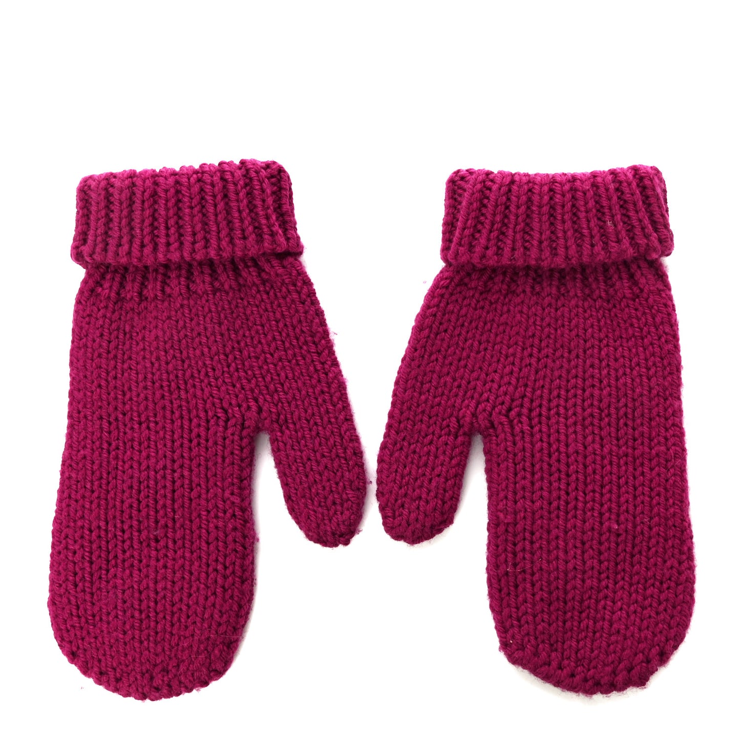 Wool Mittens Fuchsia