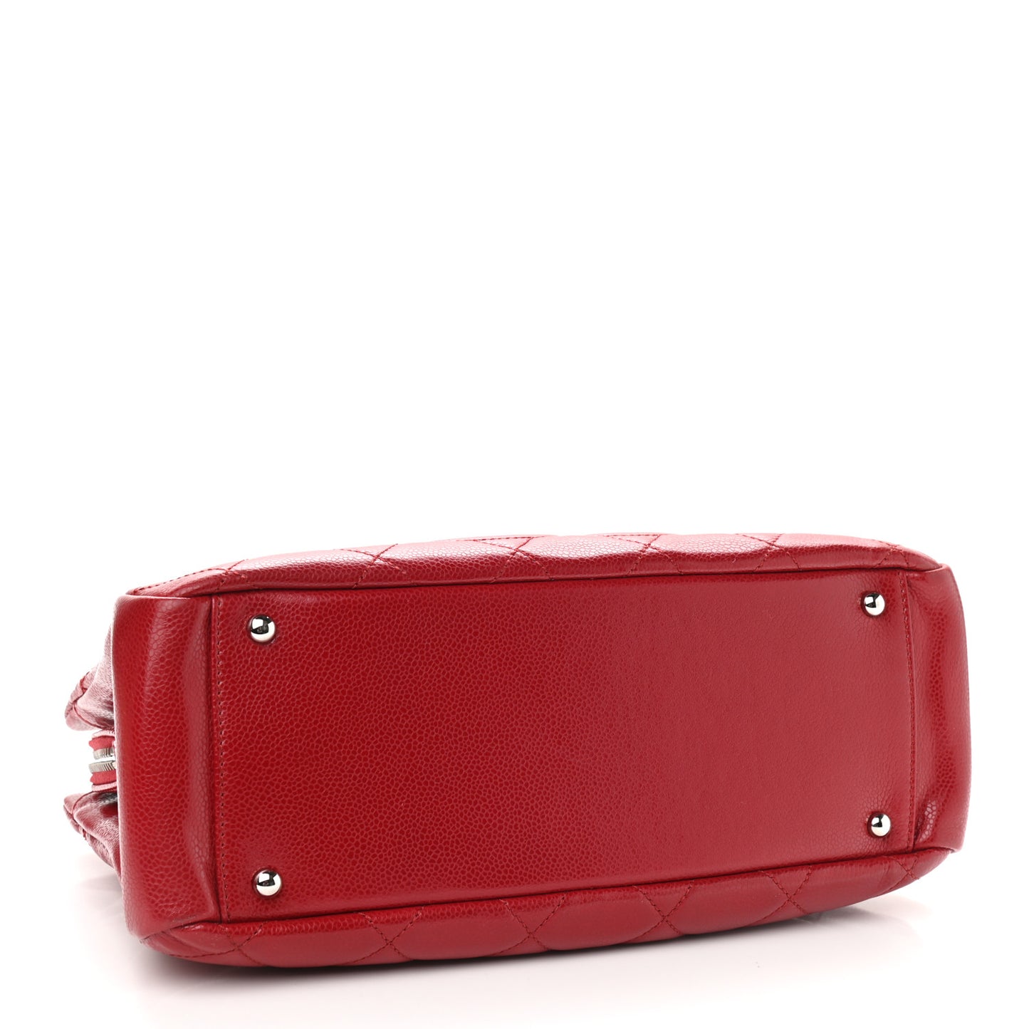 Soft Caviar Timeless Shopping Tote Red
