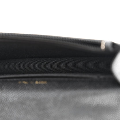 Chanel Caviar Quilted Pocket Twins Clutch With Chain Black 6 of 13
