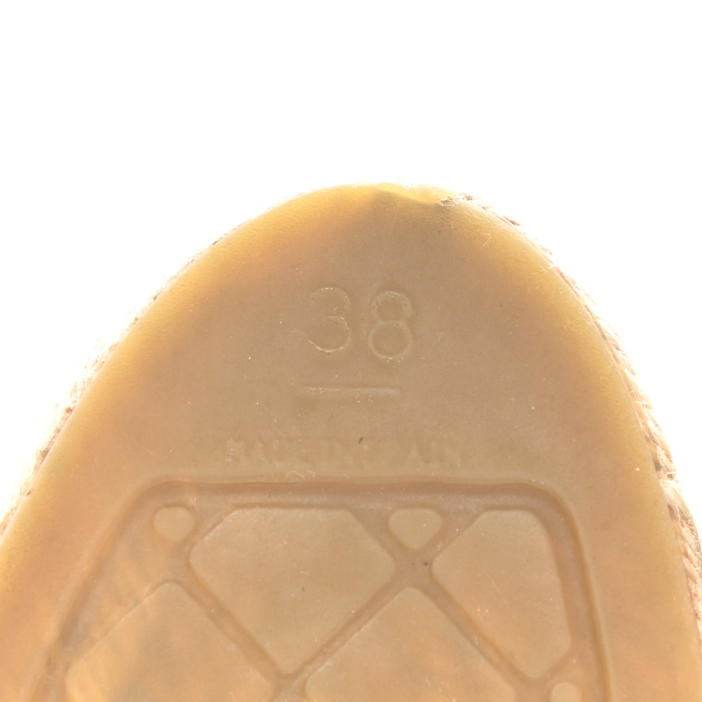 Lambskin CC Espadrilles 38 Black