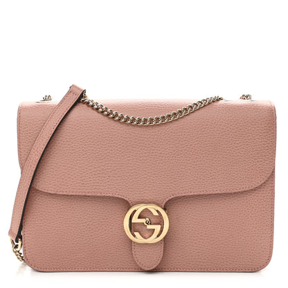 Gucci Dollar Calfskin Interlocking G Shoulder Bag Soft Pink 1 of 10