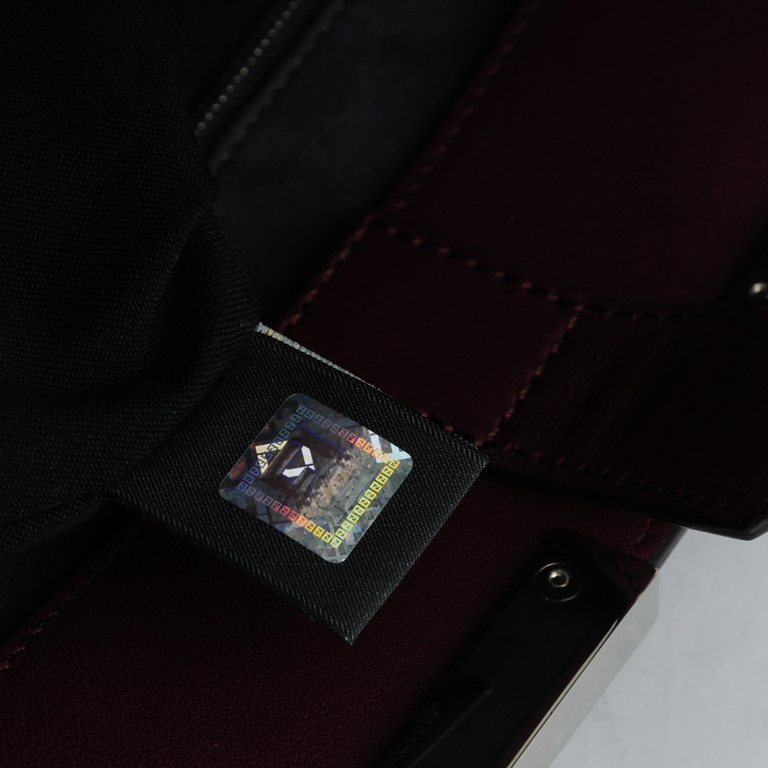 Fendi Vitello Elite Flamingo Large 3Jours Tote Bordeaux 9 of 10