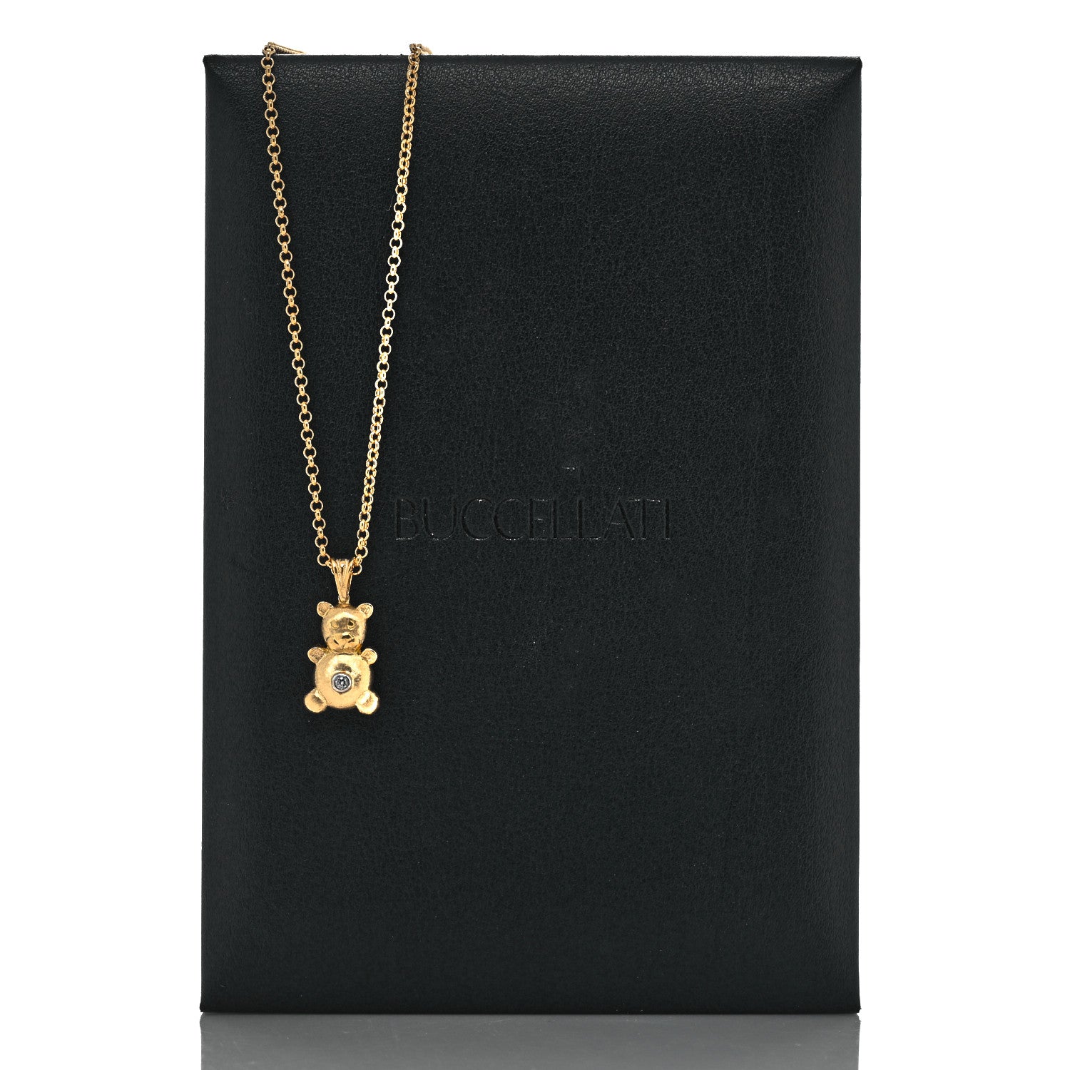 Buccellati 18K Yellow Gold Diamond Bubu Necklace 6 of 6