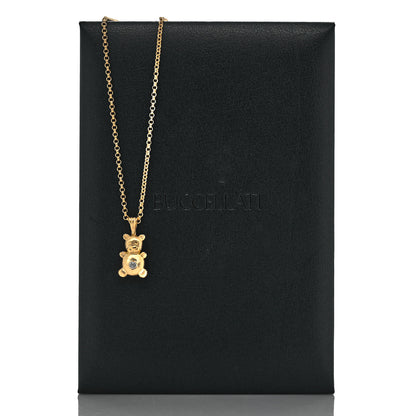 Buccellati 18K Yellow Gold Diamond Bubu Necklace 6 of 6