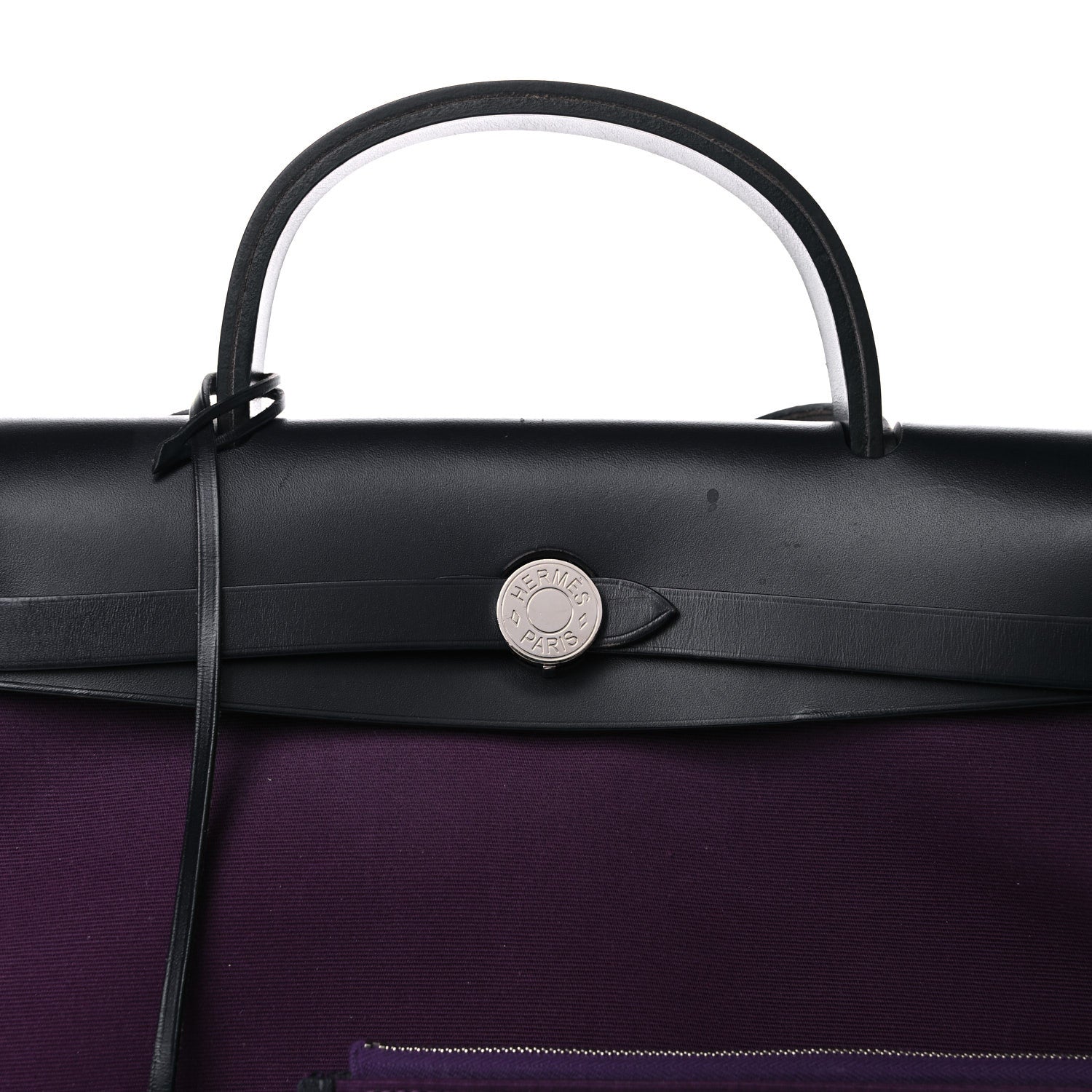 Hermes Military Toile Vache Hunter Herbag Zip PM 31 Cassis Bleu Indigo 10 of 22