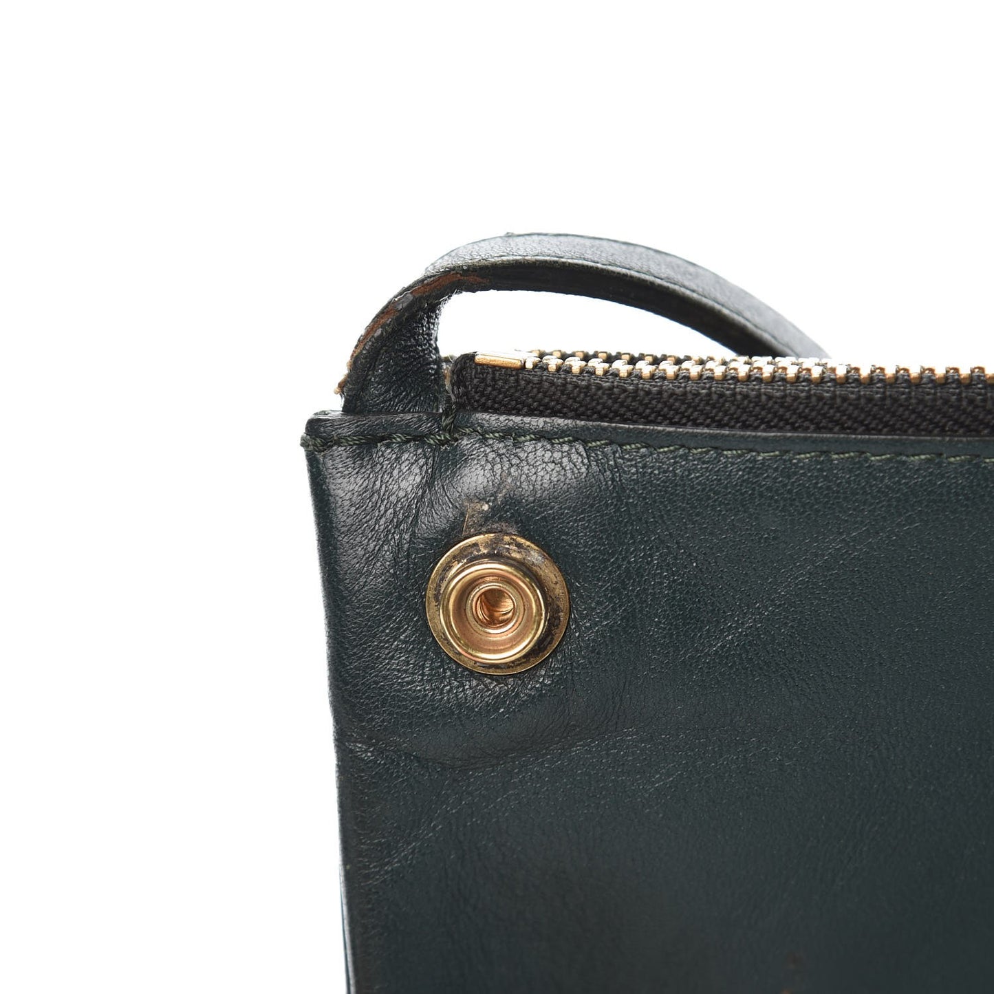 Lambskin Small Trio Crossbody Bag Dark Green