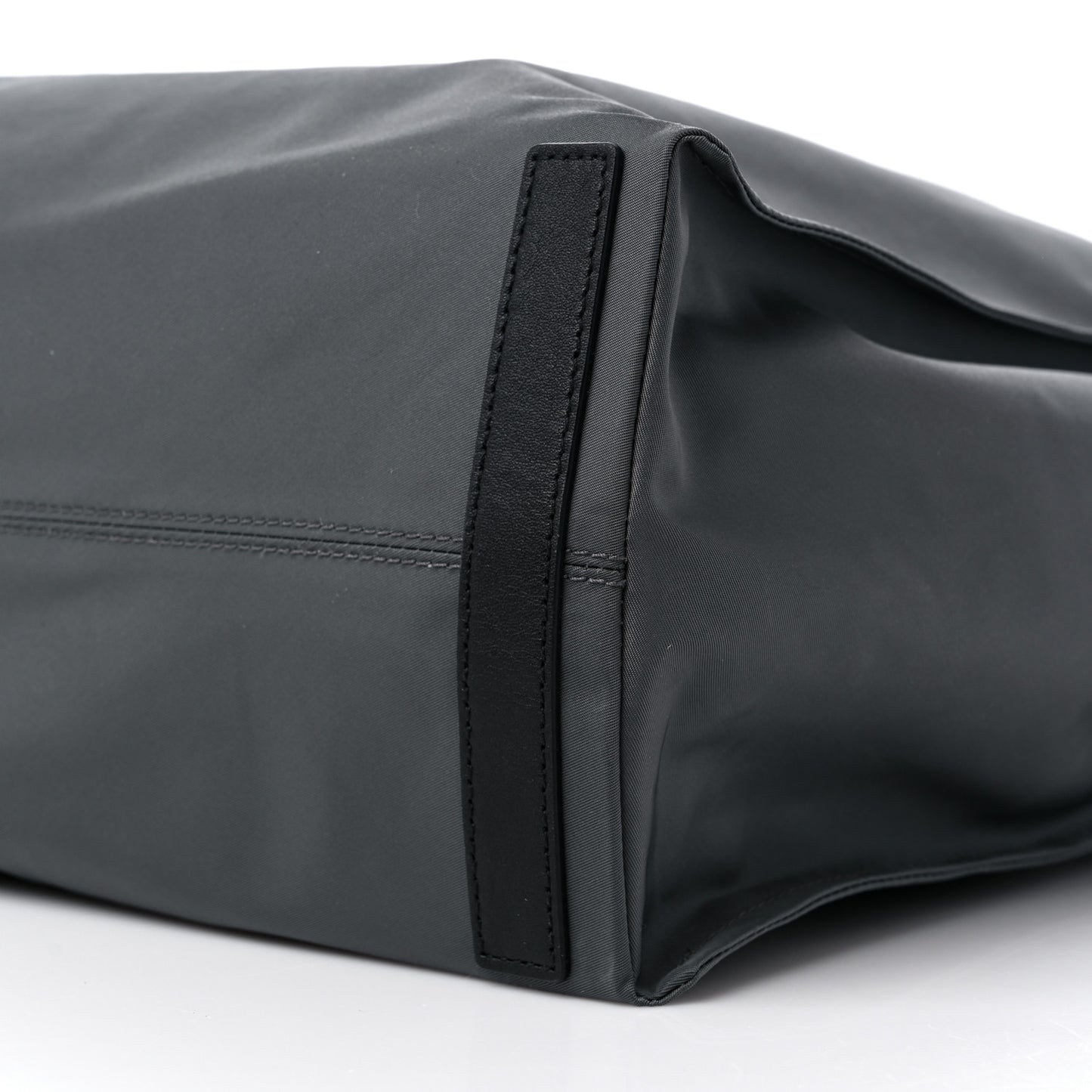 Nylon Logo Tote Bag Grey