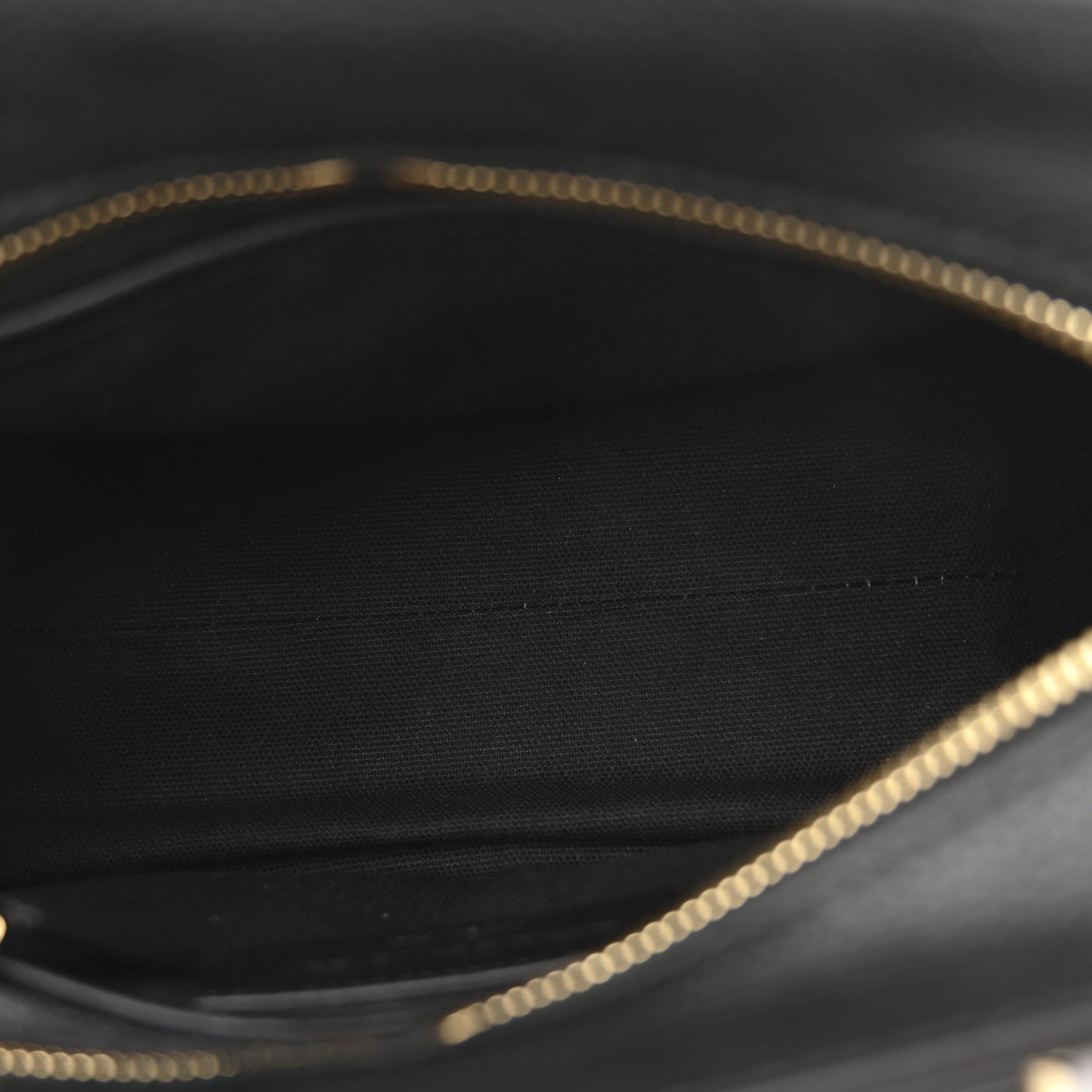 Pebbled Calfskin Mini Skull Padlock Zip Around Tote Black