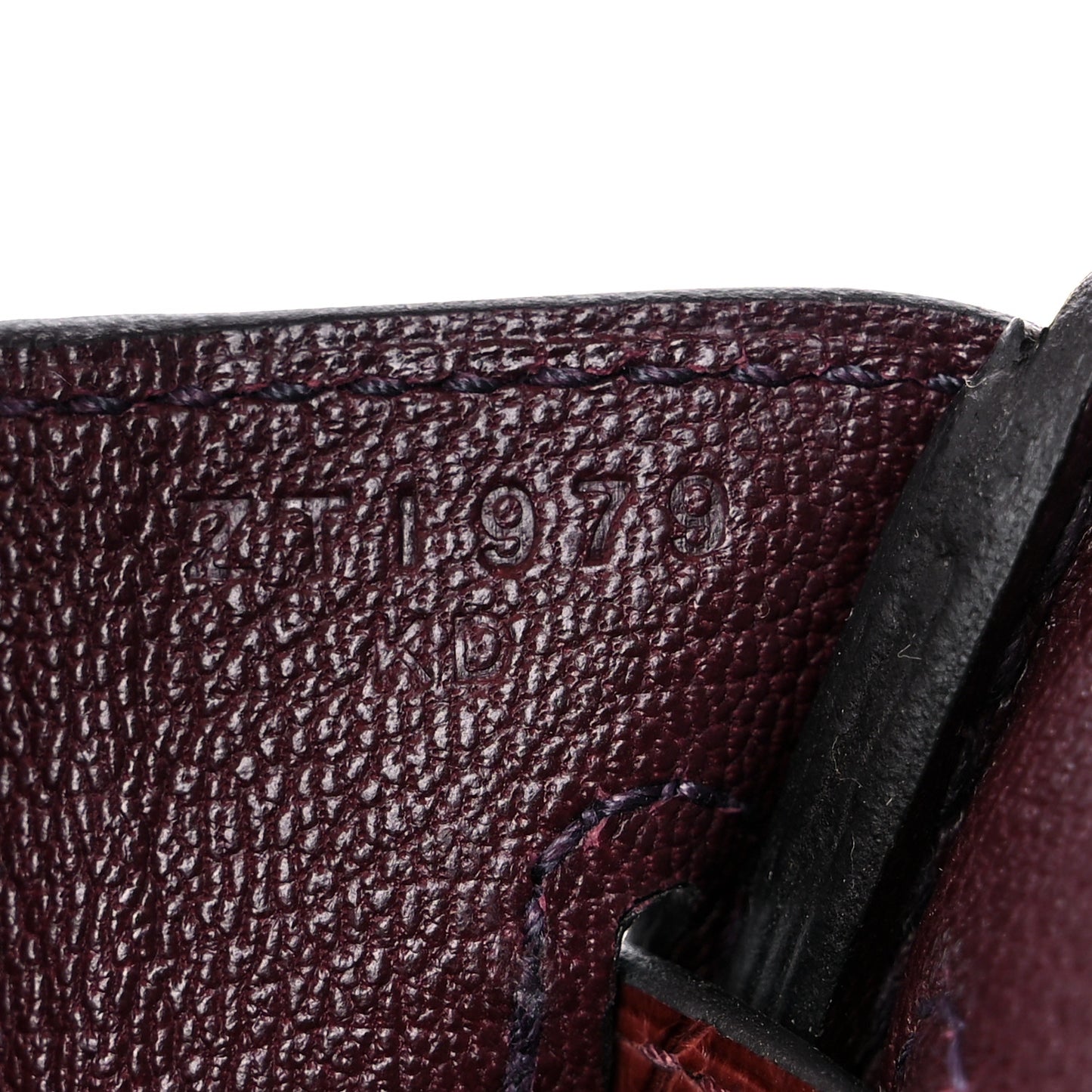 Togo Matte Alligator Birkin Touch 25 Rouge Sellier Bourgogne