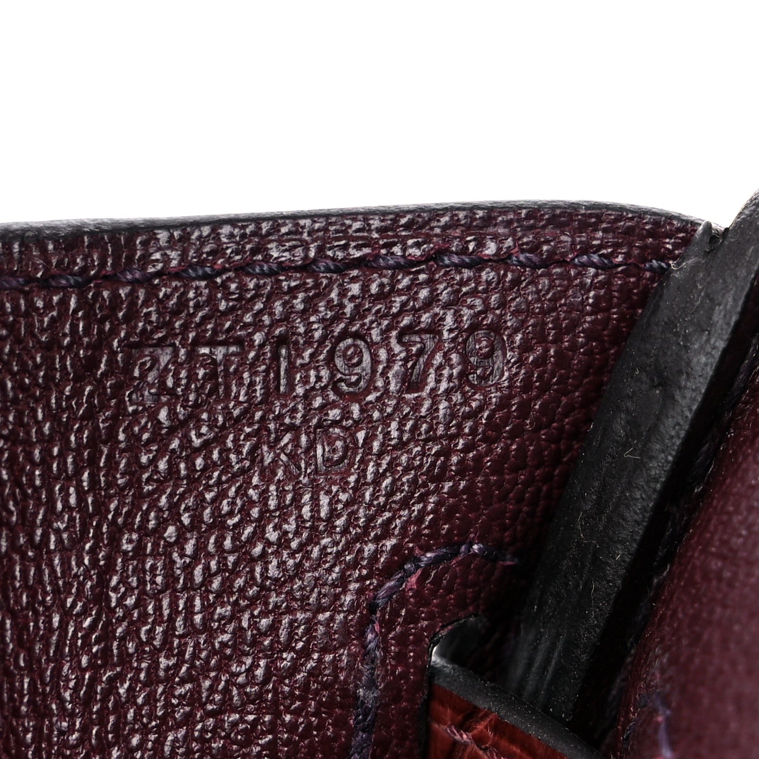 Hermes Togo Matte Alligator Birkin Touch 25 Rouge Sellier Bourgogne 7 of 10