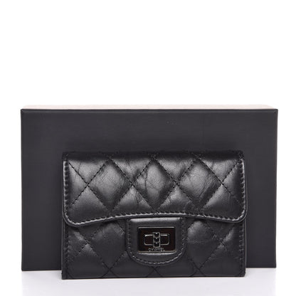 Chanel Aged Calfskin Quilted Reissue Flap Card Holder So Black 9 of 9