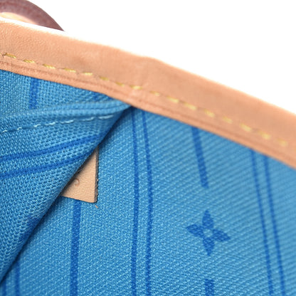 Louis Vuitton Monogram My LV Heritage Neverfull MM Blue Clair Rouge 8 of 11