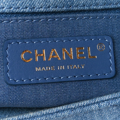Chanel Denim Quilted Mini Pearl Crush Flap Blue 6 of 11