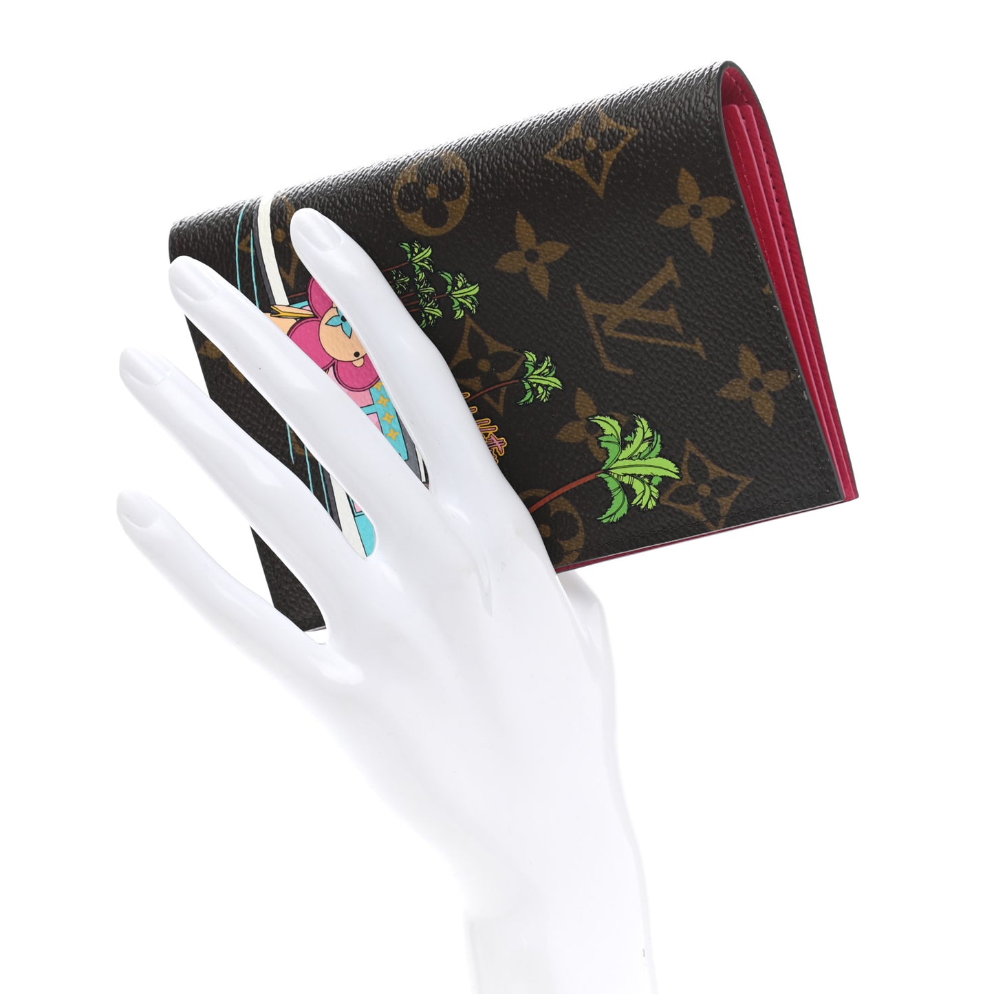 Monogram 2021 Christmas Animation Hollywood Passport Cover Fuchsia