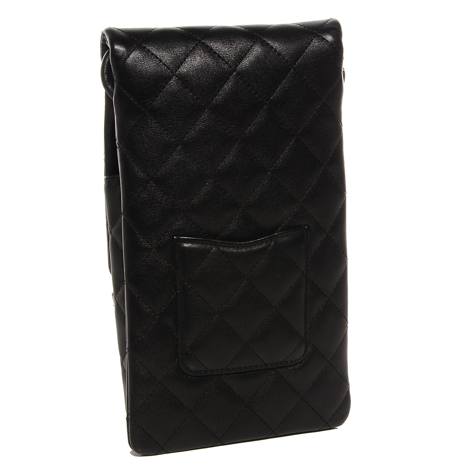 Chanel Calfskin Quilted Cambon Crossbody Messenger Black White 3 of 7
