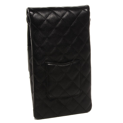 Chanel Calfskin Quilted Cambon Crossbody Messenger Black White 3 of 7