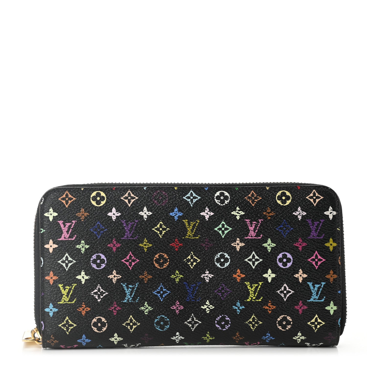 Louis Vuitton Monogram Multicolor Zippy Wallet Black Grenade 2 of 16