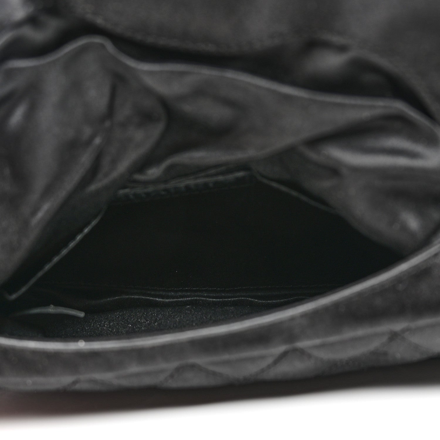 Chanel Satin Quilted Flap Clutch Black 5 of 8