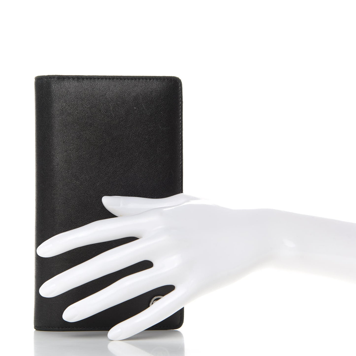 Goatskin CC Yen Wallet Black