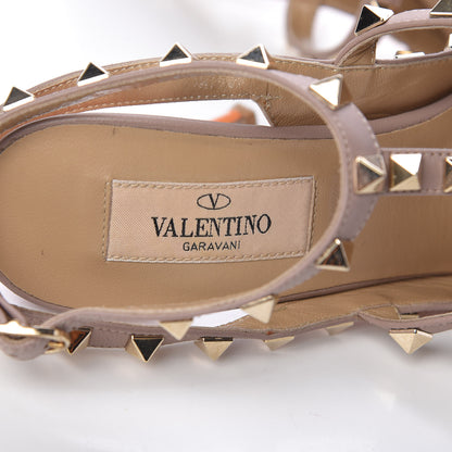 Valentino Garavani Patent Rockstud Ankle Strap 100mm Pumps 36 Orange Poudre 6 of 11