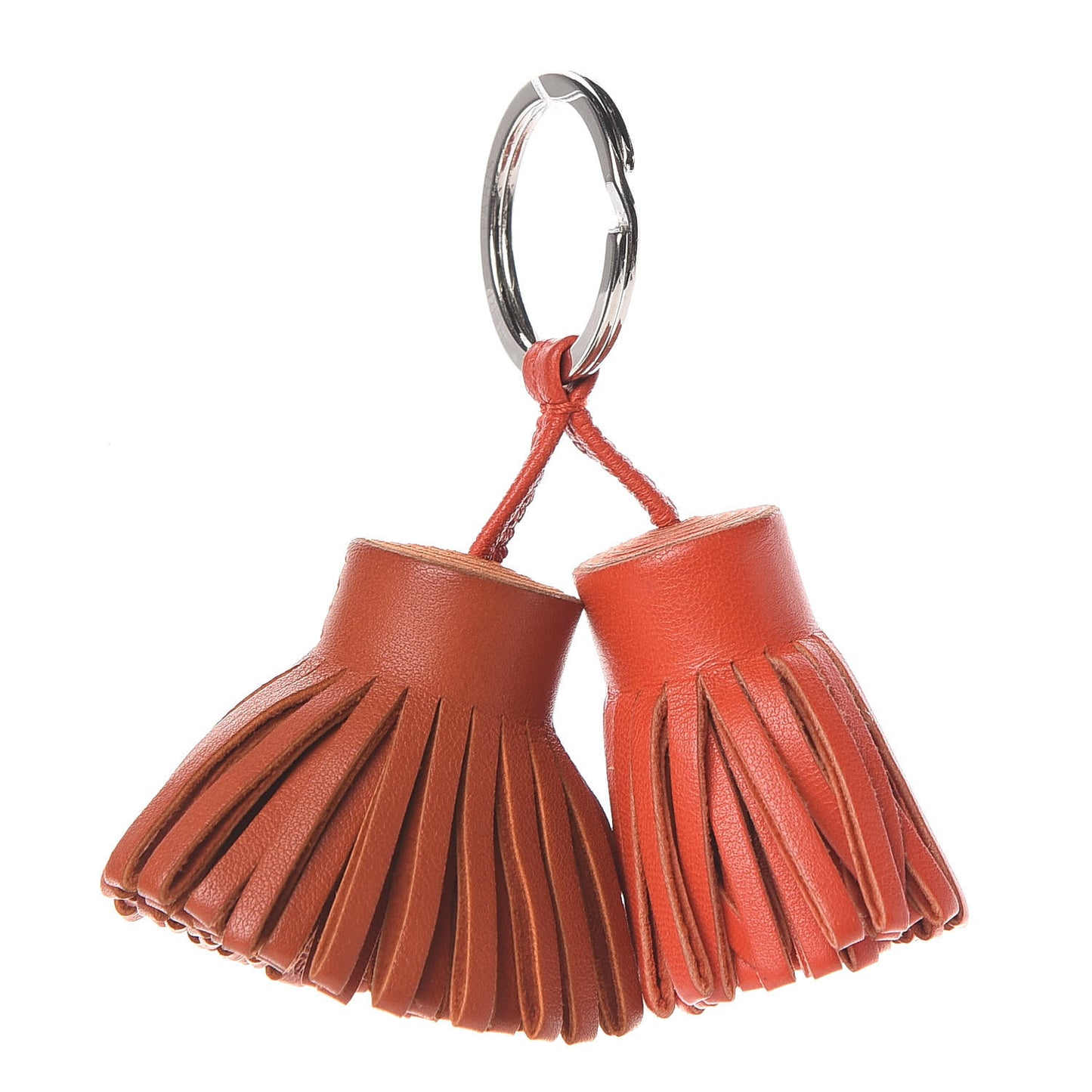 Lambskin Carmen Uno-Dos Key Holder Cornaline Capucine