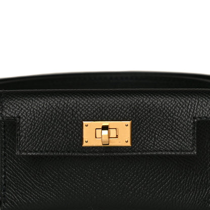 Hermes Swift Epsom Pocket Kelly Shoulder Strap Black 4 of 8