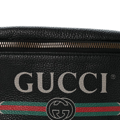 Gucci Grained Calfskin Small Logo Belt Bag Black 8 of 12