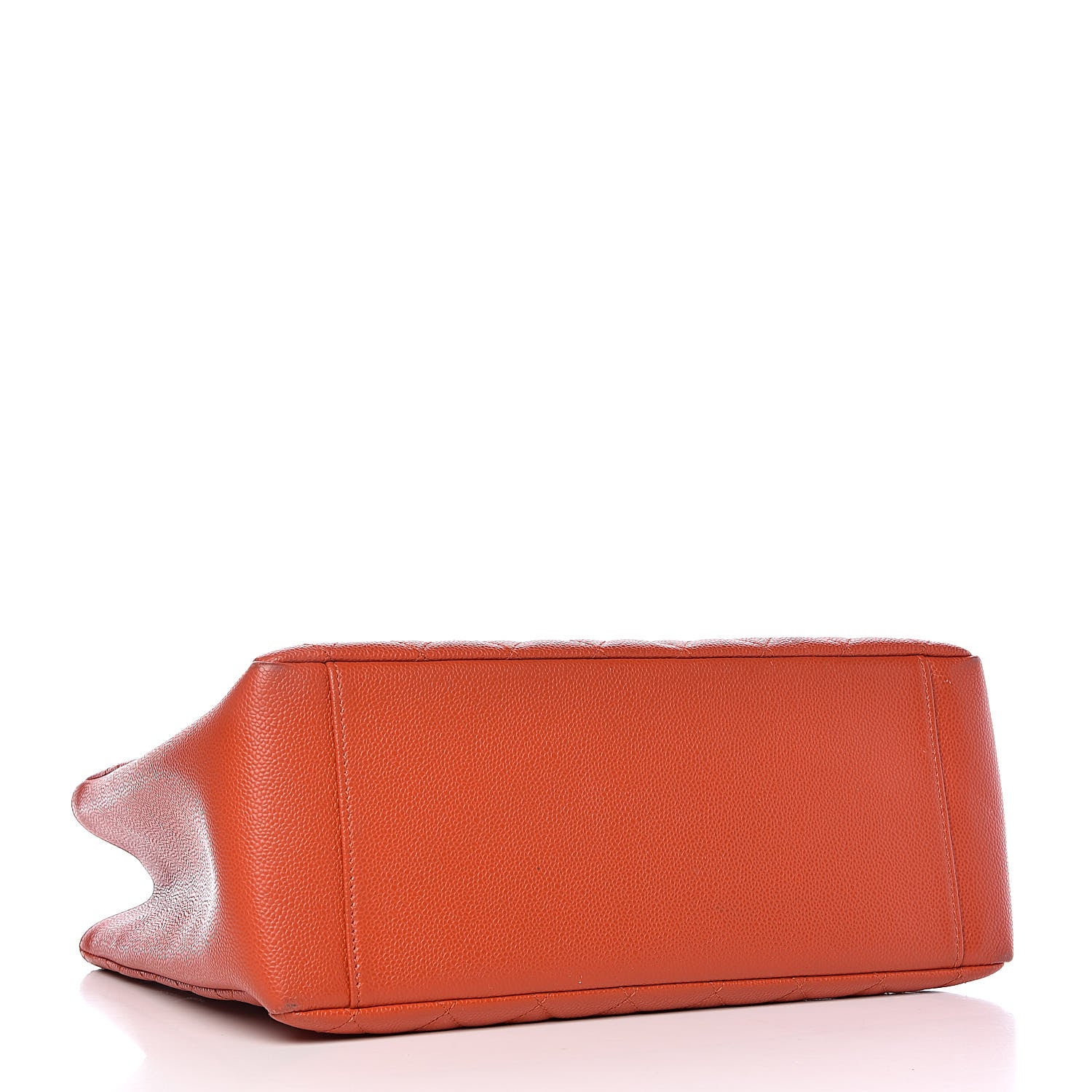 Chanel Caviar Quilted Grand Shopping Tote GST Orange 4 of 18