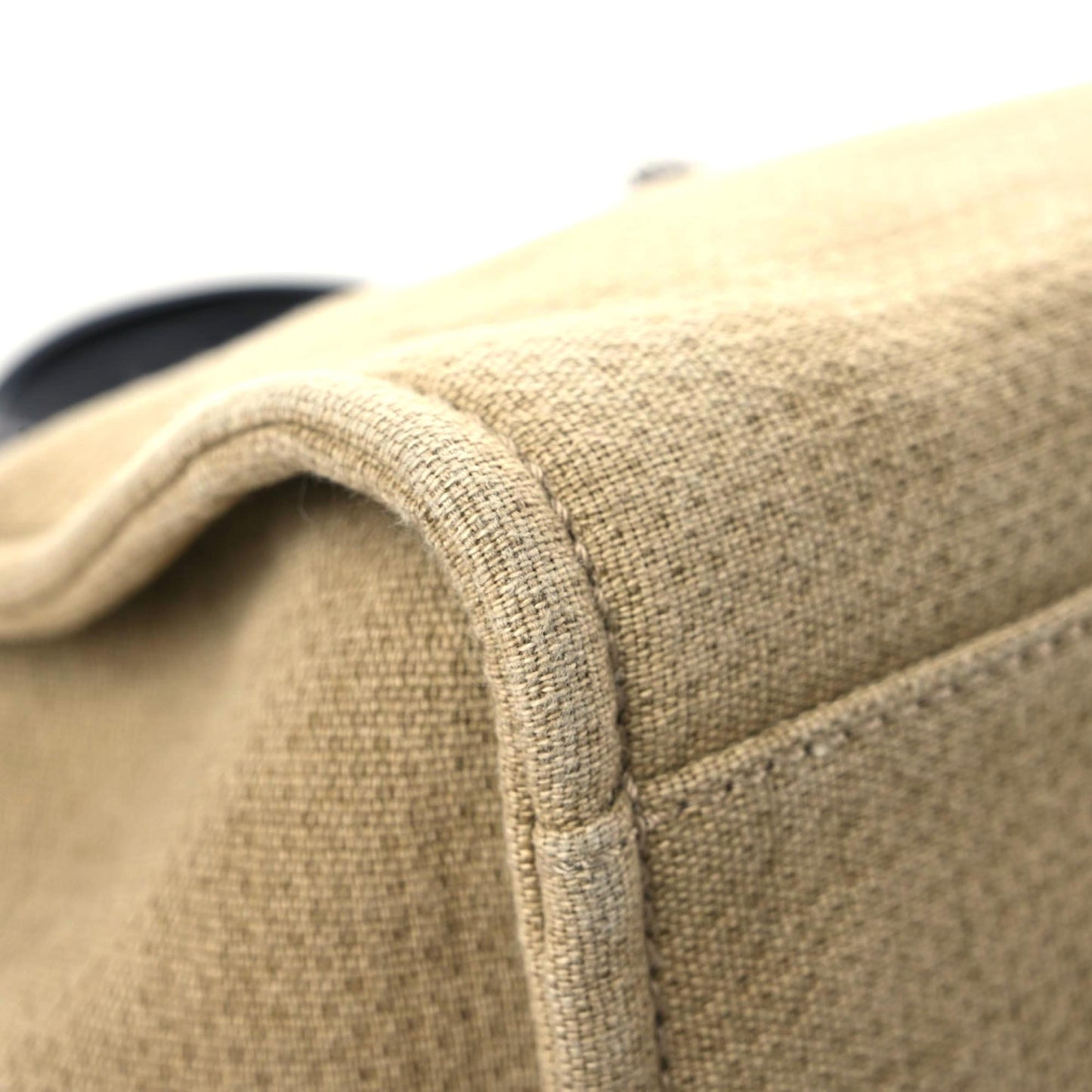 Canvas Medium Deauville Tote Beige Black