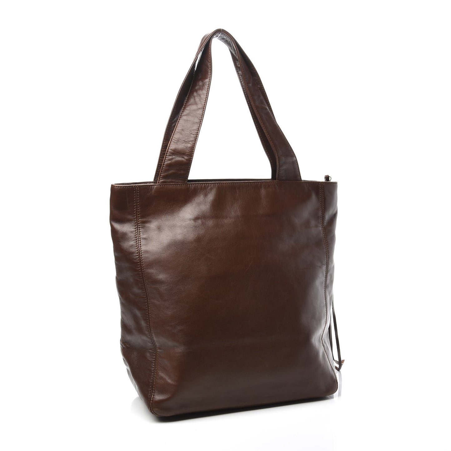 Lambskin CC Tassel Shoulder Bag Brown
