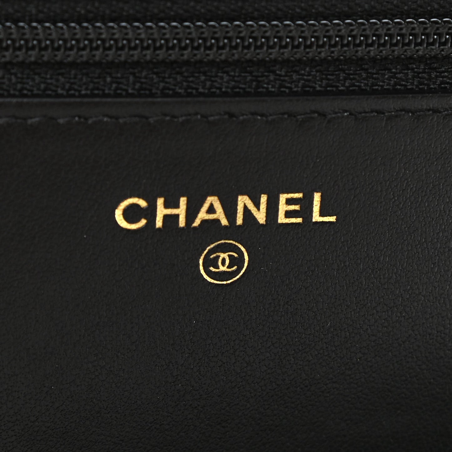 Caviar Quilted Boy Wallet On Chain WOC Black