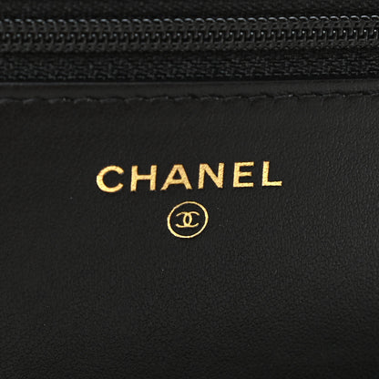 Chanel Caviar Quilted Boy Wallet On Chain WOC Black 6 of 12