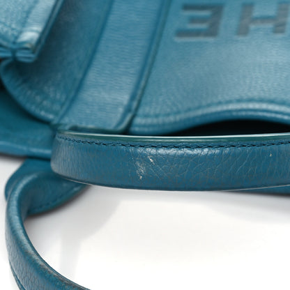 Marc Jacobs Grained Calfskin Medium The Tote Bag Blue 10 of 13