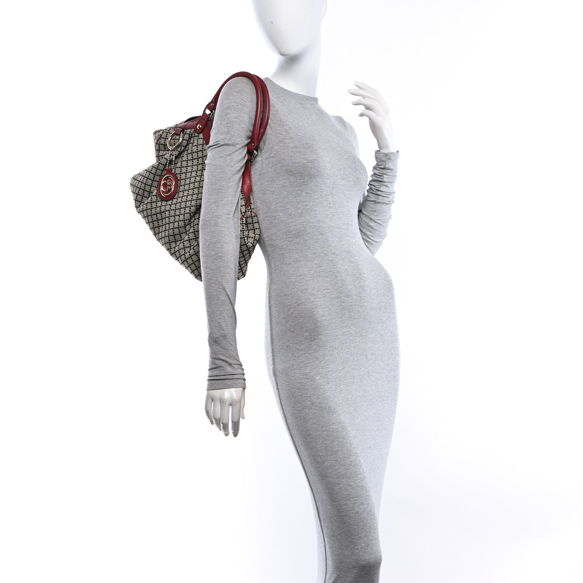 Diamante Medium Sukey Tote Red