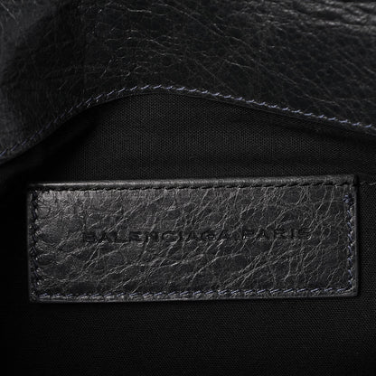 Balenciaga Agneau Classic Hardware Flap Clutch Anthracite 7 of 8