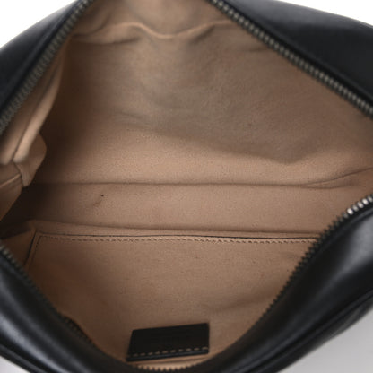 Gucci Calfskin Matelasse Small GG Marmont Chain Shoulder Bag Black 5 of 11