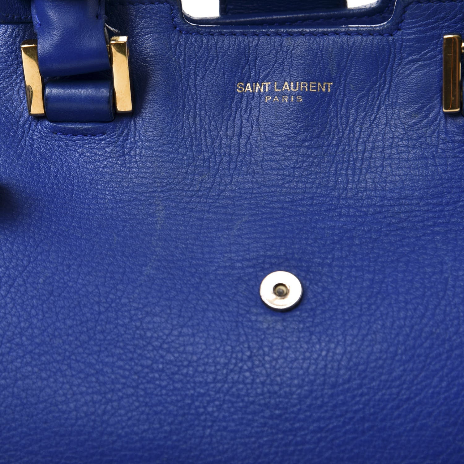 Saint Laurent Calfskin Small Classic Y Cabas Royal Blue 10 of 14