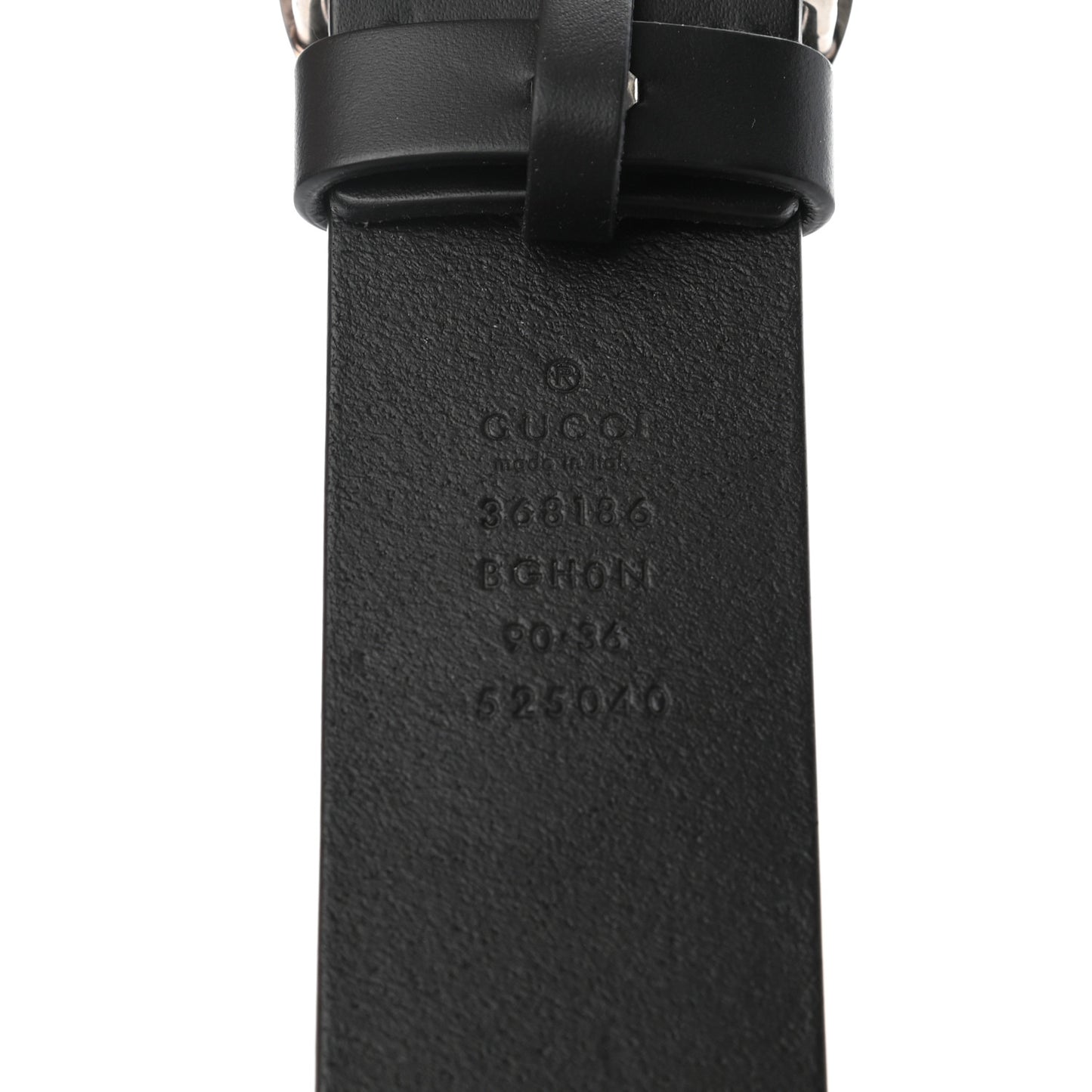 Selleria Calfskin Nickel Interlocking G 37mm Belt 90 36 Black