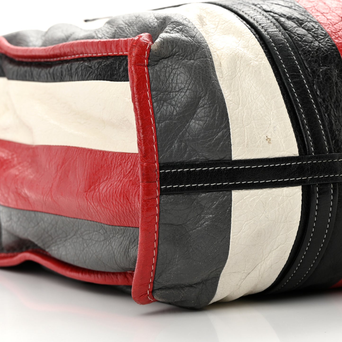 Agneau Arena Multicolore Medium Bazar Shopper Tote Grey White Black Red Blue