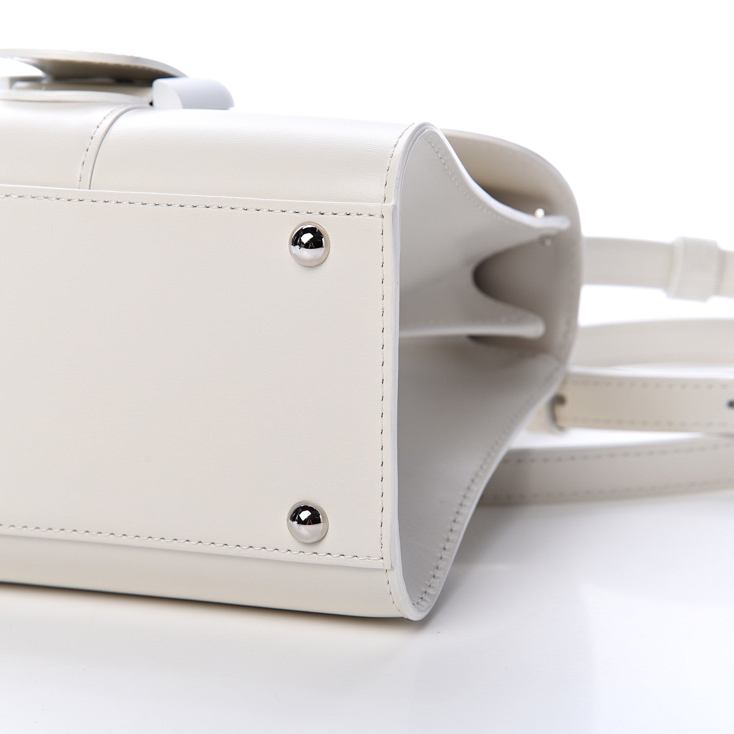 Delvaux Box Calfskin Mini Brillant Satchel Ivory 9 of 13