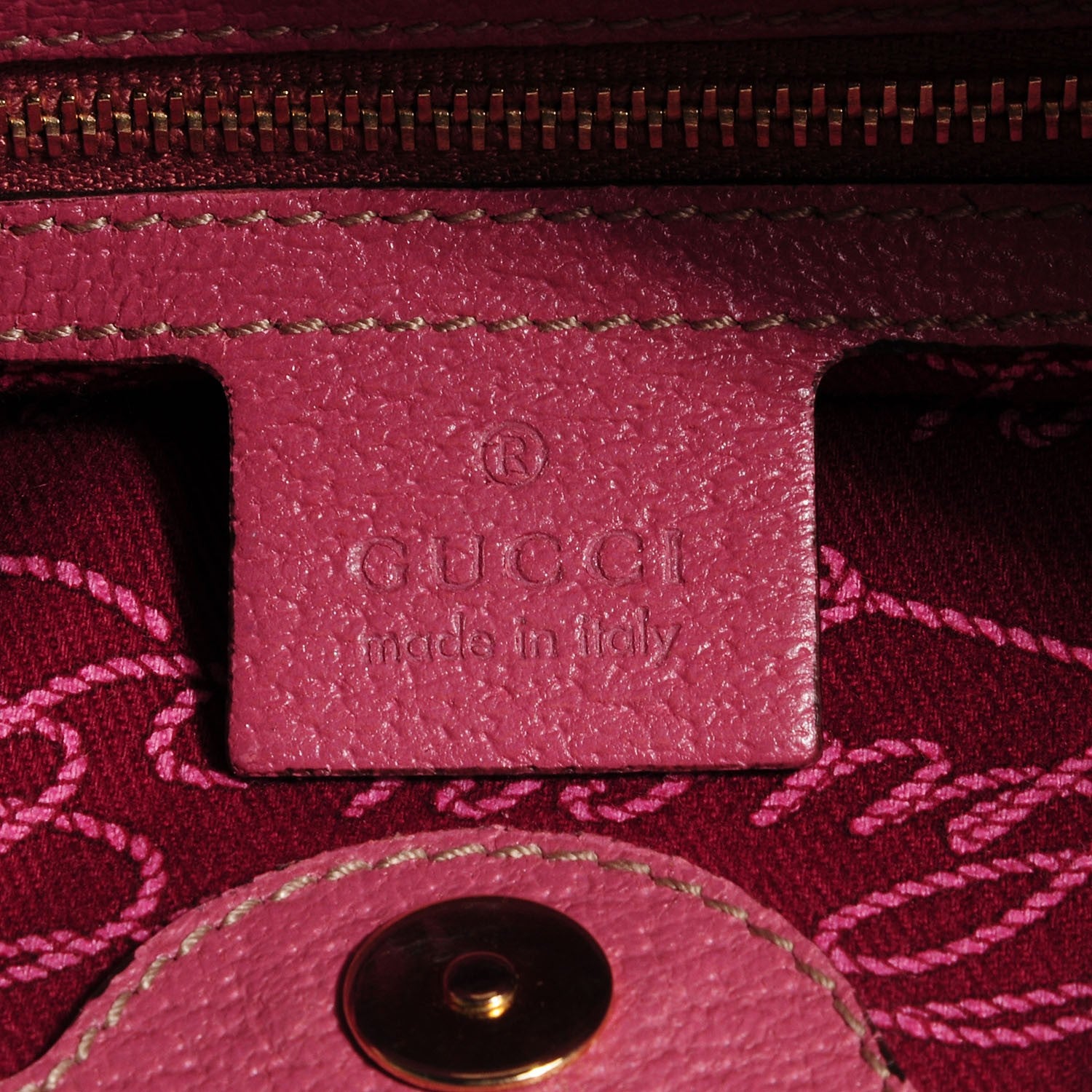 Gucci Monogram Medium Charmy Shoulder Bag Pink 6 of 9