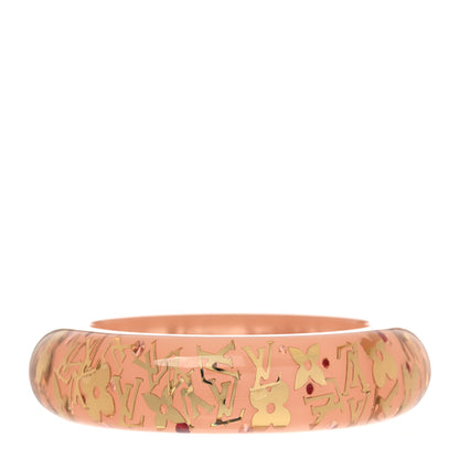 Louis Vuitton Resin Swarovski Medium Inclusion Bracelet GM Rose 1 of 4