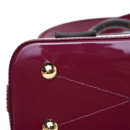 Louis Vuitton Patent Monogram Alma BB Magenta 8 of 8