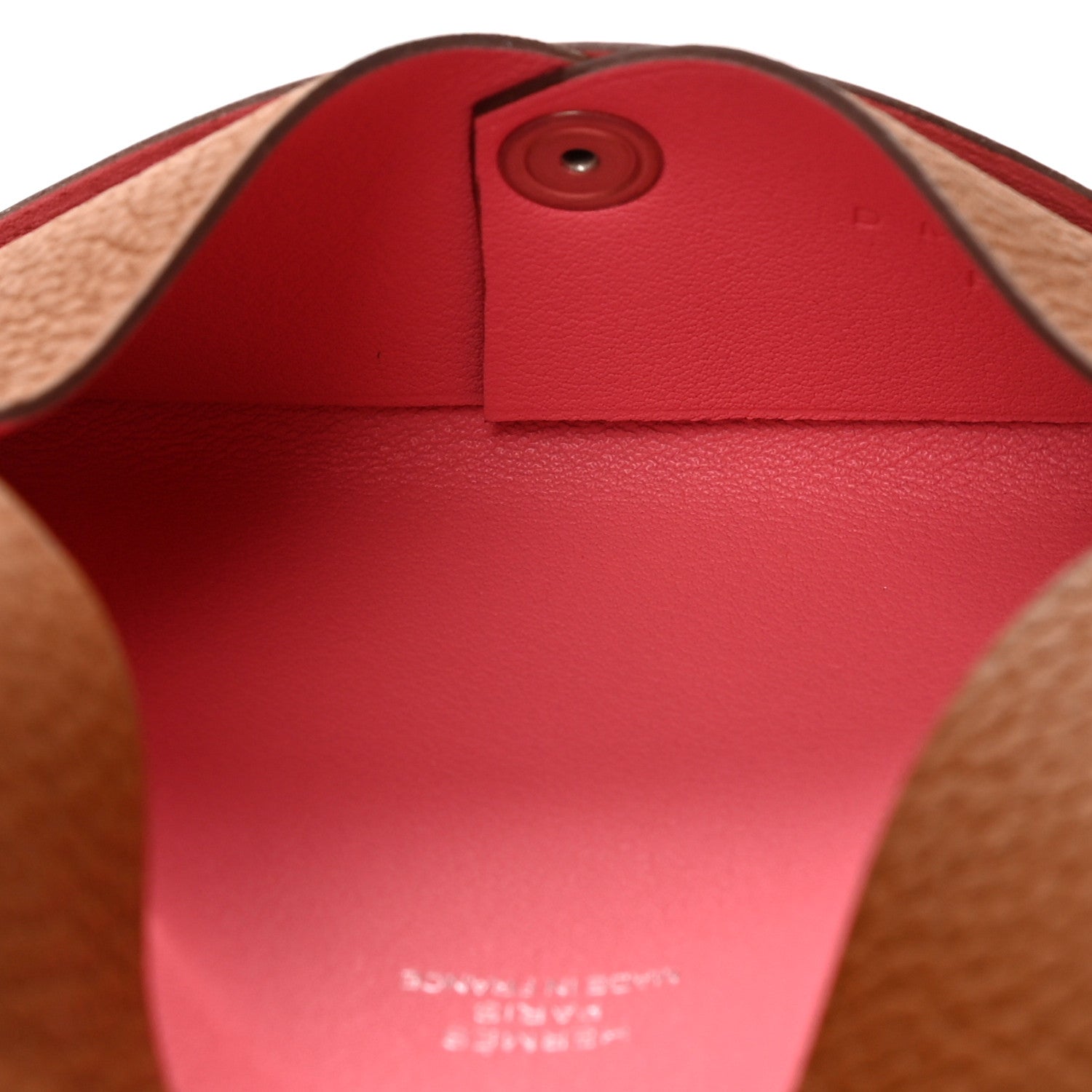 Hermes Barenia Faubourg Swift Verso Calvi Card Case Fauve Rose D'ete 6 of 10